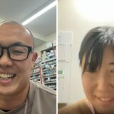 対談する まんまる薬局 OMF光が丘の小日向優哉さんと RWG青砥の星野真弓さん